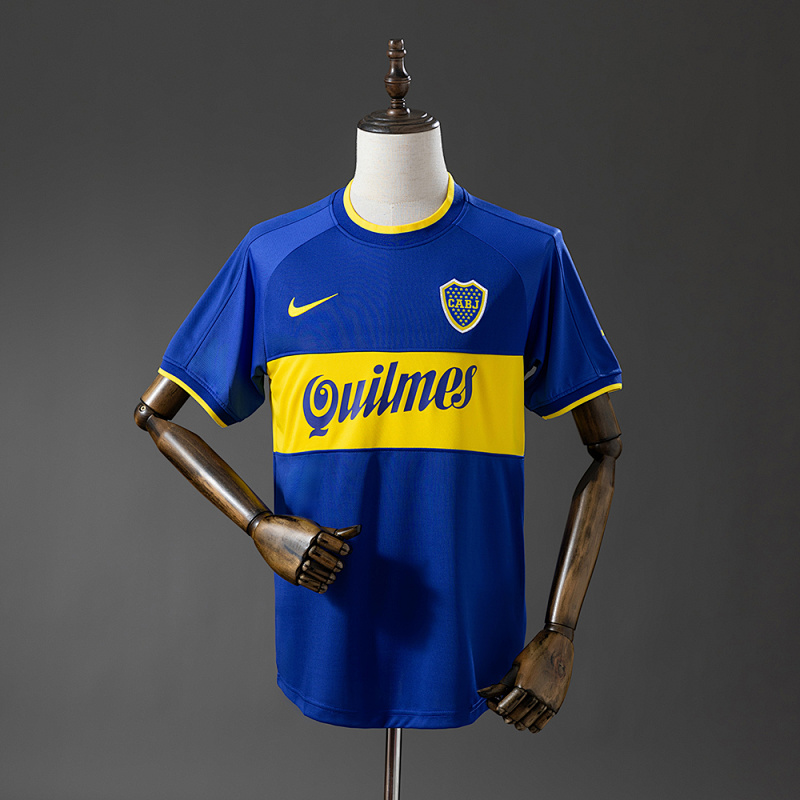 Camiseta retro de local del Boca Juniors 00-01, tallas S-XXL
